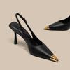 Fashion Pointed Toe High Heels Women Sandals Slingback Stilettos Shoes Sexy 2025 Summer New Woman Slippers Dress Party Brand Pumps Mujer