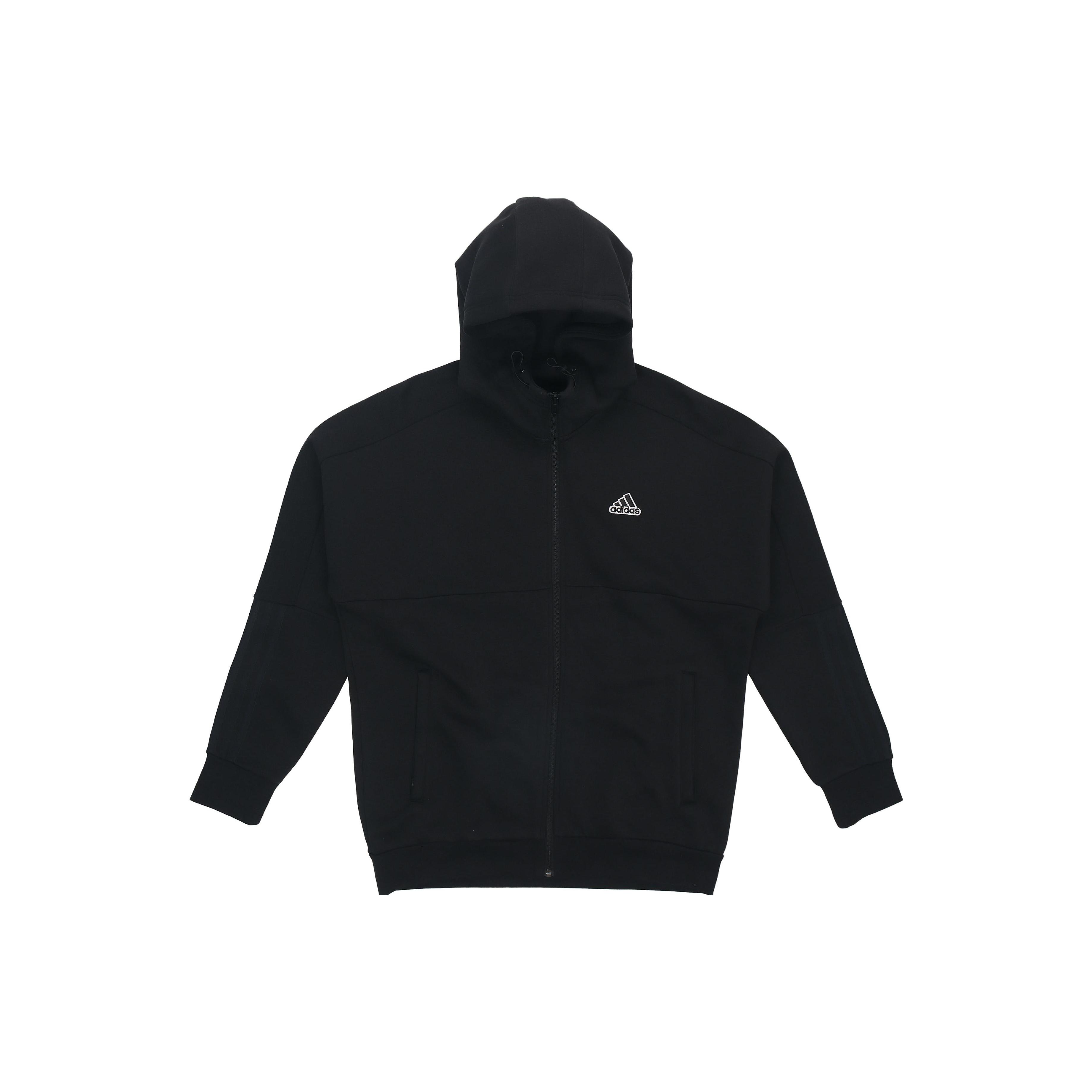 adidas Splicing hooded Zipper Jacket Black Men s HG1835 XS