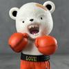One Piece Bepo Bear Boxing Gloves Anime Figure Statue - Cute Desktop Ornament