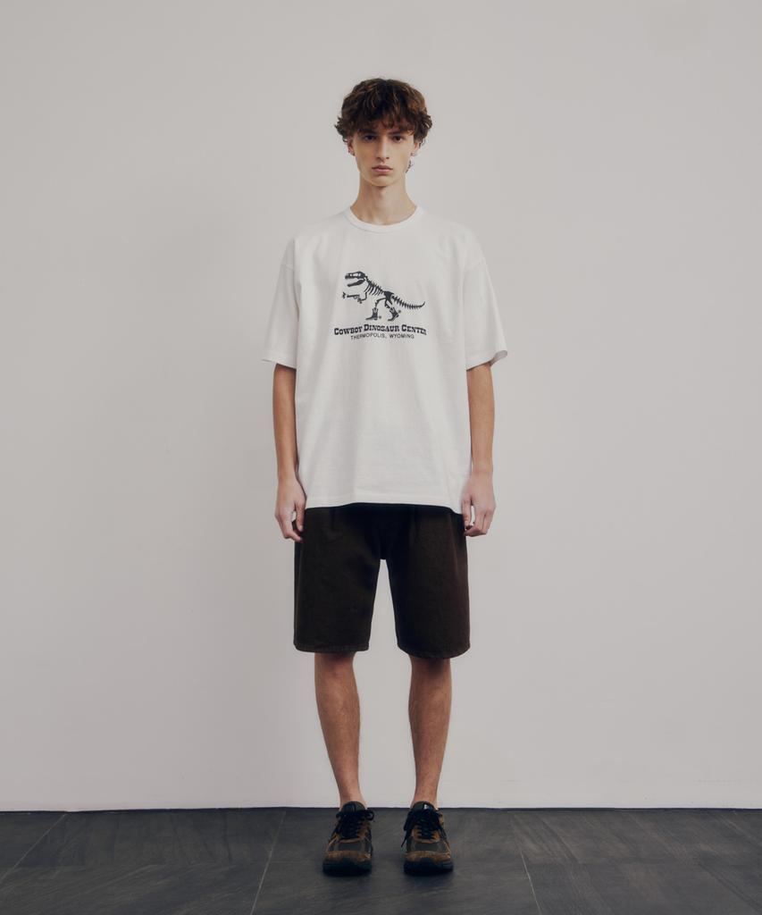 ESPIONAGE Cdc T-Rex Heavyweight Tee Off White