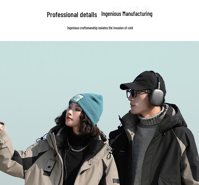 Duck Duck Couple Style Hooded Short Down Jacket - Versatile, Warm Autumn Outerwear