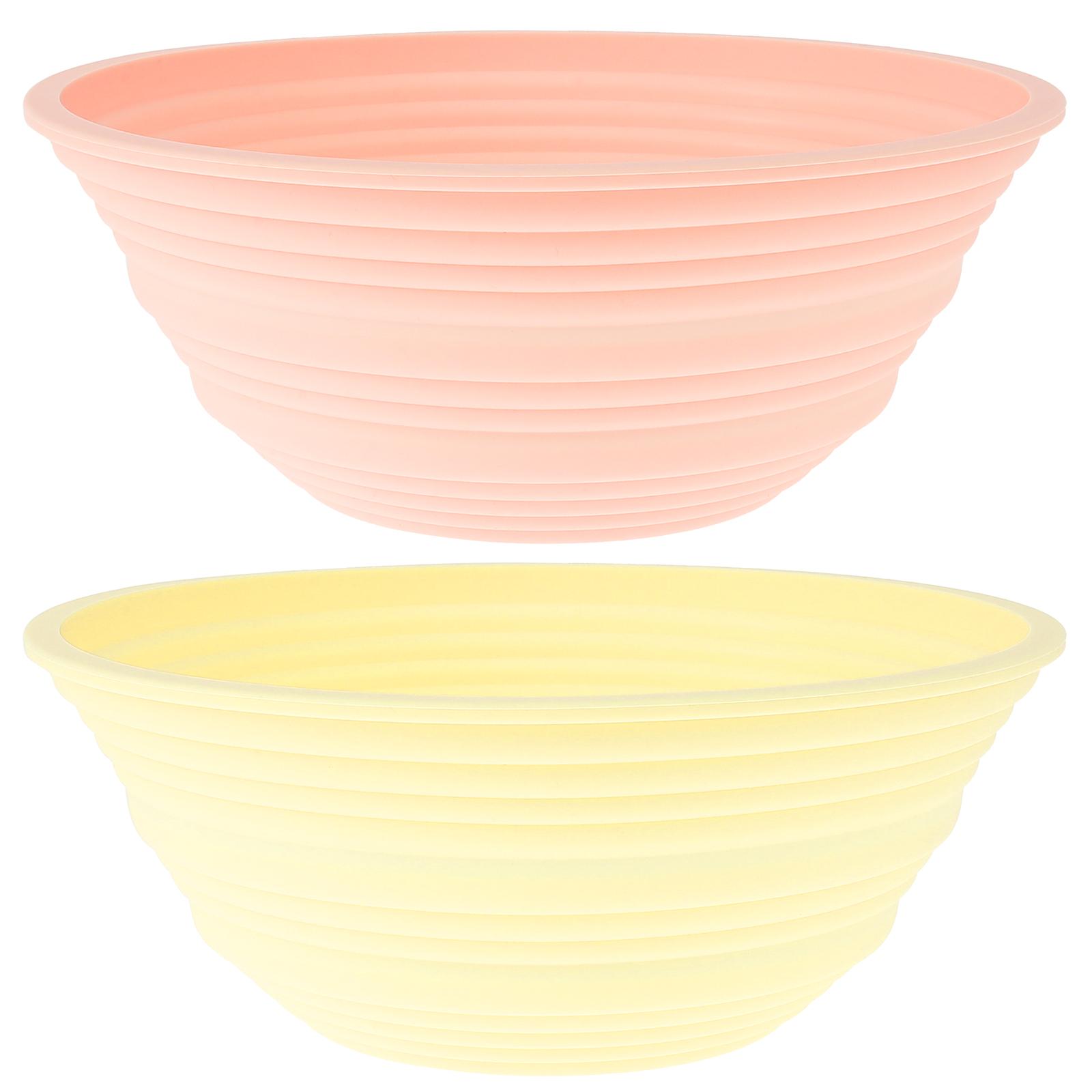 

Silicone Banneton Bread Proofing Baskets, Round Foldable Sourdough Baking Basket 9 Inch Bread Making Proofing Bowls