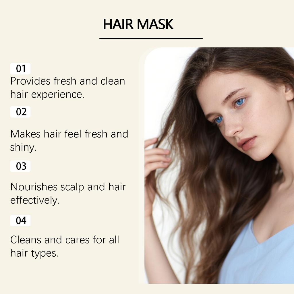 GleamXi Feuchtigkeitspflege-Haarpflegeset Hydrierender Glanz Frizz-Kontrolle Glättender Conditioner für Trockenes Strapaziertes Haar
