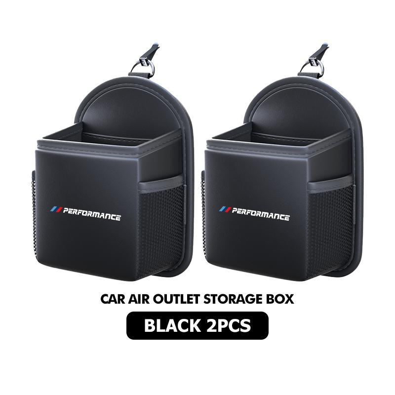 Car Air Outlet Storage Bag ID Card Bag Double-layer Storage Bag For BMW X1 X2 X3 X4 X5 X6 X7 G20 G30 6GT E46 E90 E60 F10 E39