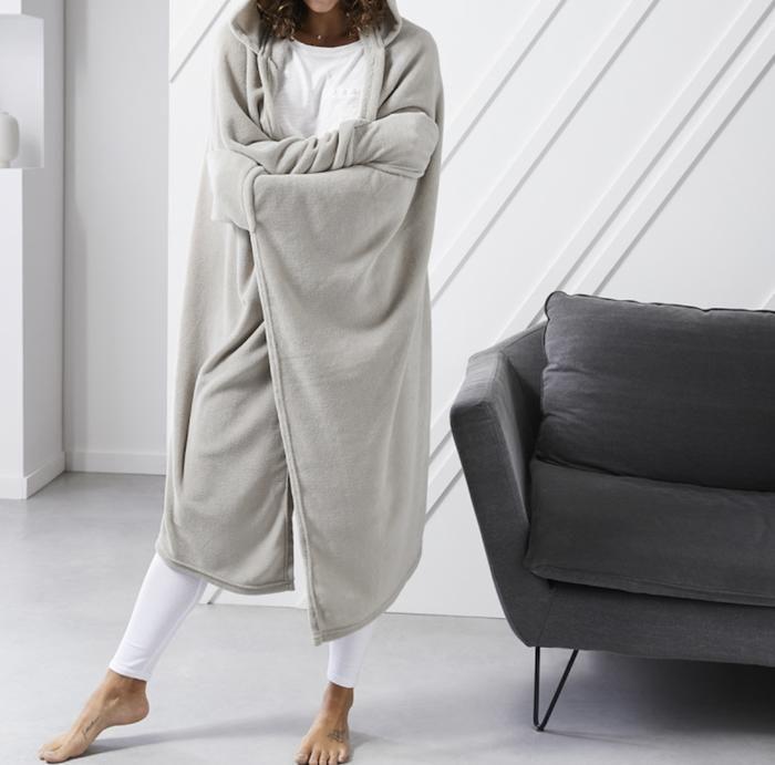 Plaids - PROMO LINGE - Polaire - Polyester - 165x115cm - dune