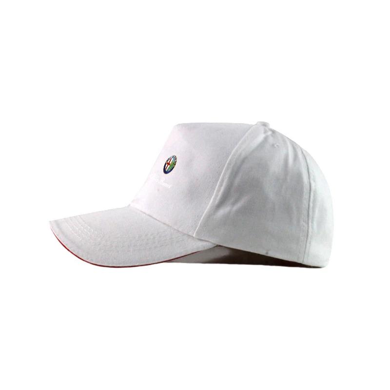 For Alfa Romeo 108 Car Sticker For Alfa Romeo 159 147 Car Decoration Baseball Cap Auto Logo Sun Hat For Alfa Romeo Giulietta 159 147 156 166 Mito G