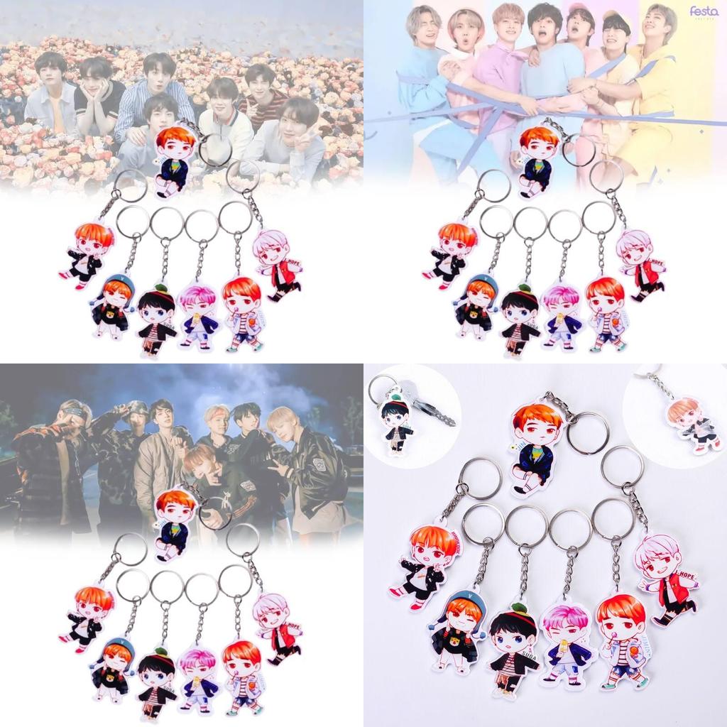 Premium Quality Bts Bangtan Boys Acrylic Key Ring Keychain Featuring Jung Kook Jimin Jin V Suga Jhope