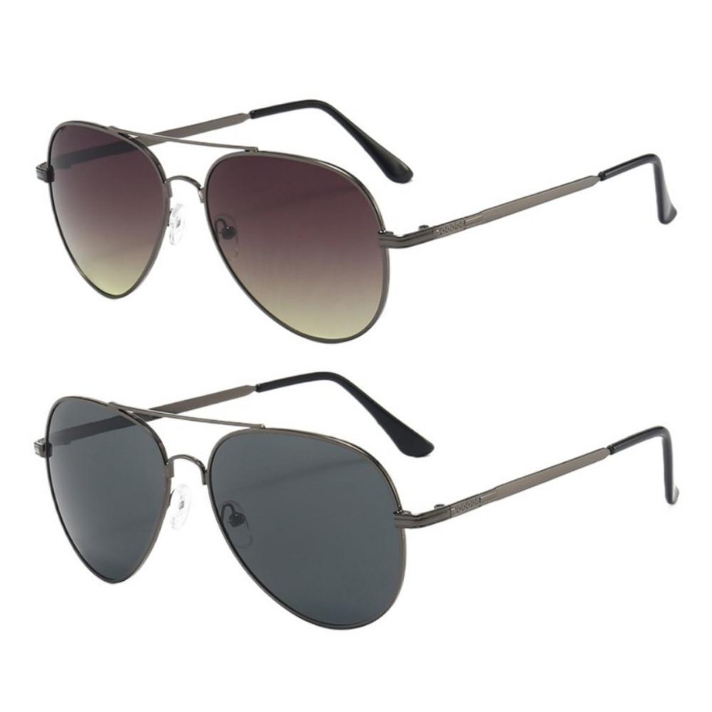 2PCS Driving Sun Glasses for Men Women Classic Aviator Sunglasses UV Lens Retro Sunglasses