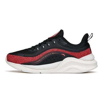 Serie Allenamento Semplici Comodi Ammortizzanti Antiscivolo Resistenti all'Usura Scarpe da Allenamento Basse Sneakers Uomo Nero Rosso 112147715-2