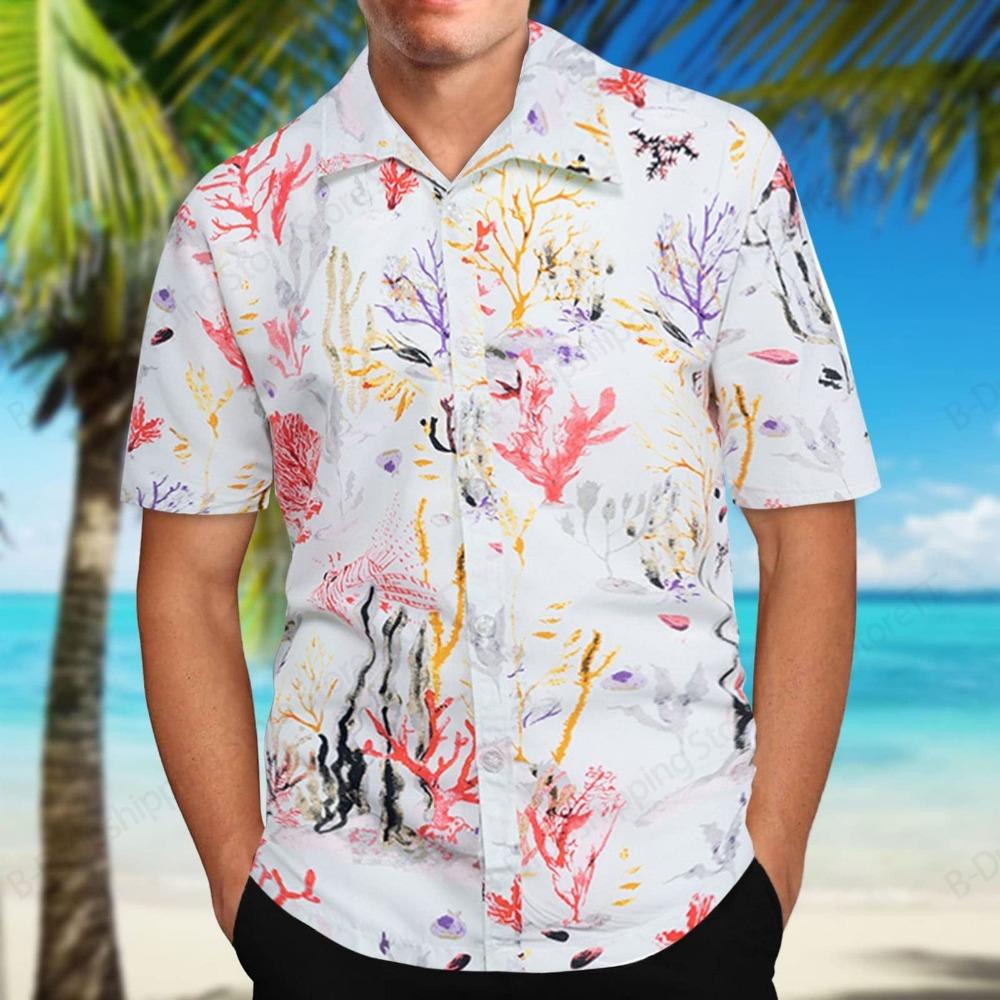 

Banana Flower 3D Print Hawaiian Shirt Men Women Beach Short Sleeve 6XL