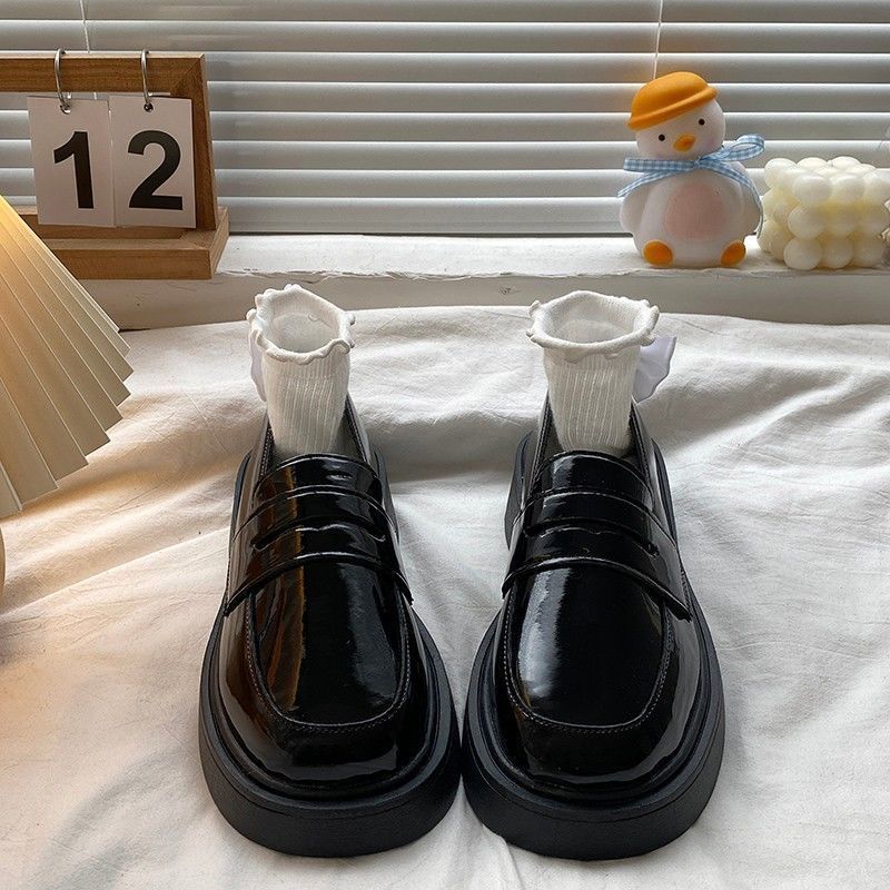 British Small Leather Shoes Women's 2025 Autumn New Jk Uniform Shoes Retro Versatile Student Loafers