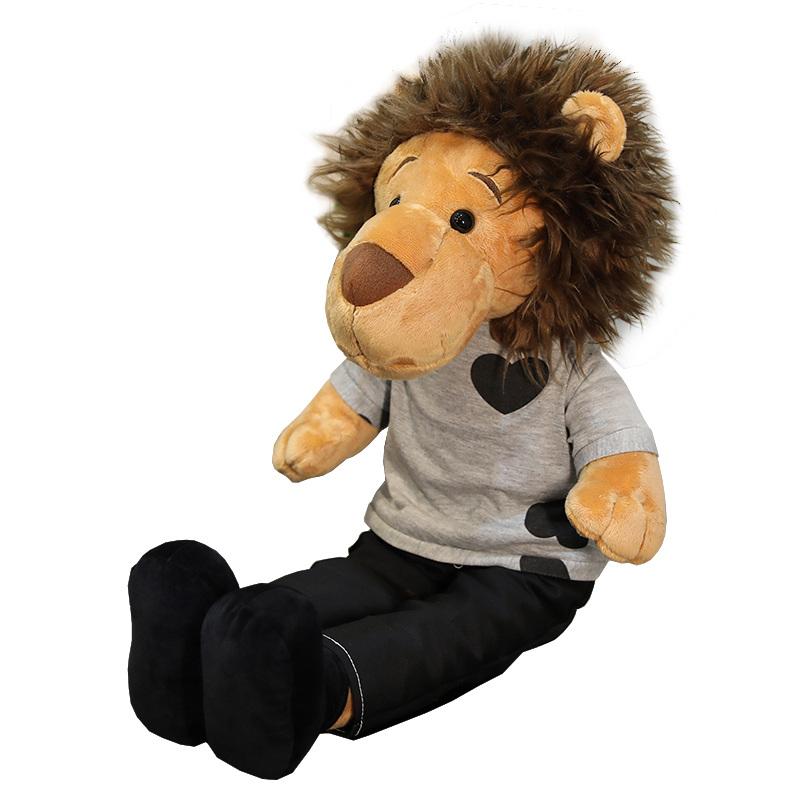 50-125cm  Cartoon Minomi Lion Plush Toy Stuffed Animal The Lee MinHo King Long Legs Lion Plush Huggable Doll Gift for Kids Girls