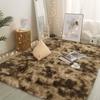 Fluffy Carpet Tie Dyeing Long Hair Plush Soft Carpet Rug Solid Color Living Room Bedroom Baby Children Thick Shaggy Crawling Mat