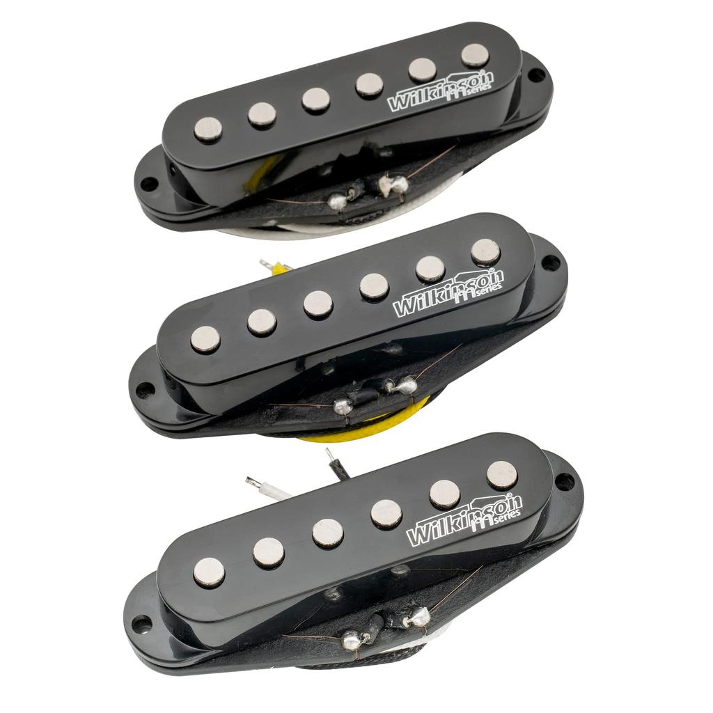 Wilkinson M Series High Output Alnico 5 Stratocaster Pickup Black Set,