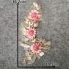 Colorful 3D Flower Embroidery Patches Beaded Sequins Flower LACE Patch Sewing Bridal Veil Wedding Dress DIY Wedding Dress Floral Costume Patch Decor