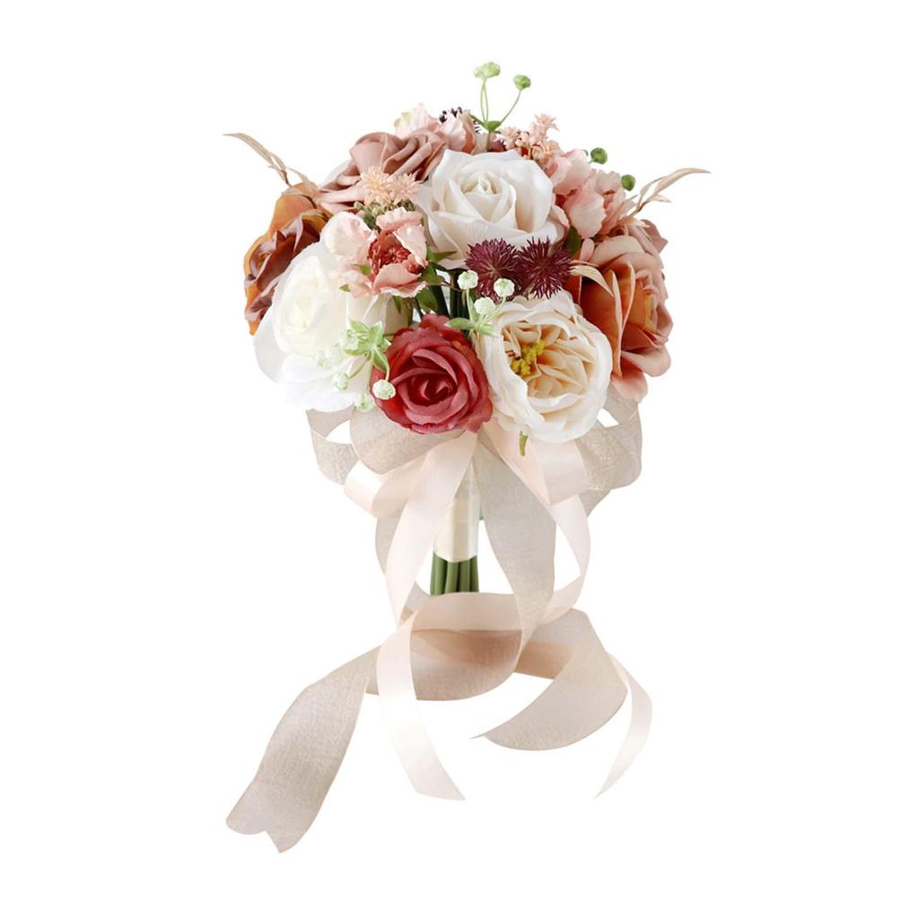 Bridal Bouquet Home Decor Lifelike Elegant Romantic Decoration Fake Ceremony Anniversary Prom Mother's Day Valentine's Day