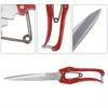 1pc Multifunctional Manual Steel Sheep Wool Shear Trimming Scissor with Spring, Durable Metal Handheld Clippers for Farm Animal Grooming