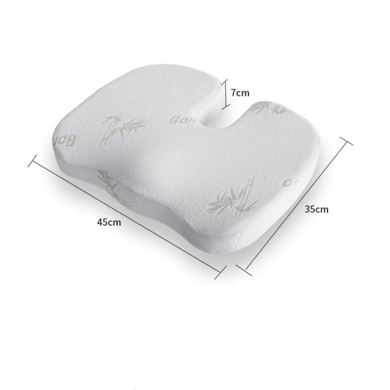 Nuevo Cojín de espuma con memoria para aliviar el dolor en el asiento, soporte Lumbar para la espalda, almohada ortopédica para oficina, asiento de coche