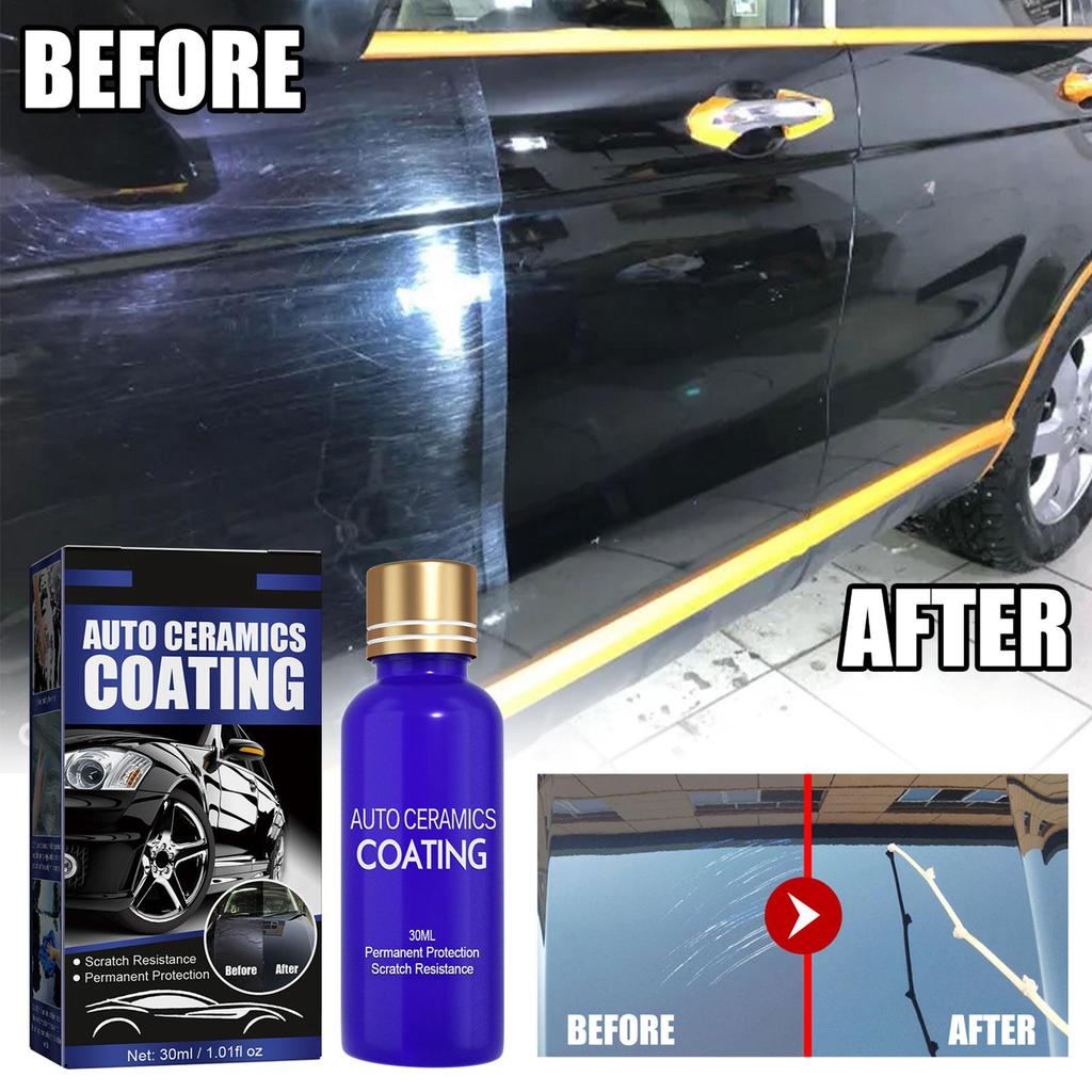 High Gloss Ceramic Car Coating Kit Universal Car Paint Sealant Protection 30ML Mirror Paint Protection Car Kit with Sponge