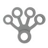 2pcs Portable Silicone Finger Stretcher High Elasticity Five Fingers Stretch Band for Guitarist Green Grey 8.8lb