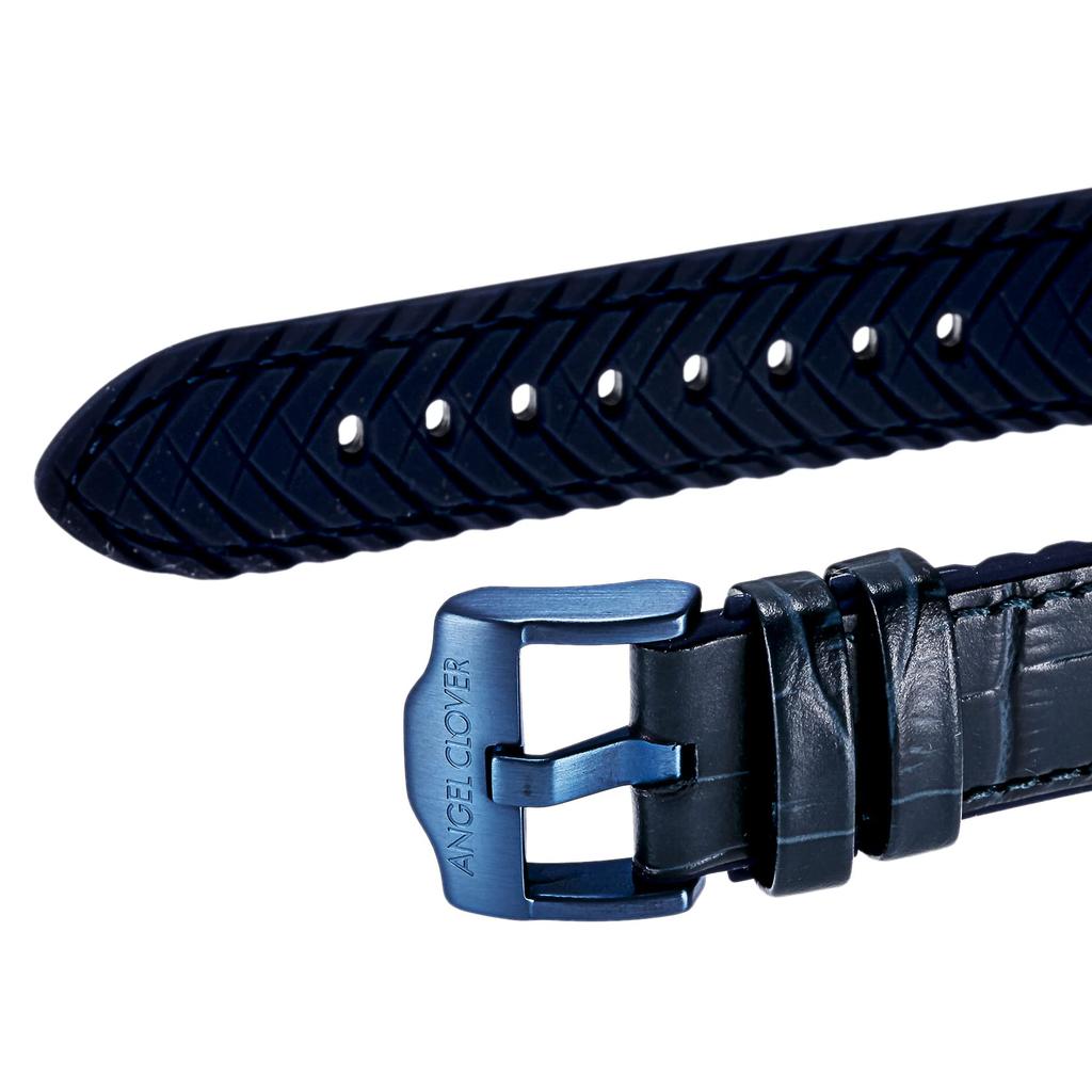 Angel Clover Mondo Solar Men's Watch, Navy Dial, Stainless Steel, Solar Battery, 44.5mm, Official Warranty, MOS44NNV-NV