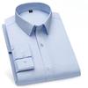 Men's Summer Mulberry Silk Shirt: Solid Color, Non-Iron Long-Sleeve, Anti-Wrinkle Style for Business Casual & Professional Wear