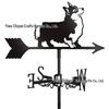 Weather Vane Ornament: Outdoor Wrought Iron Spray-Painted Roof Decoration Metal Craft