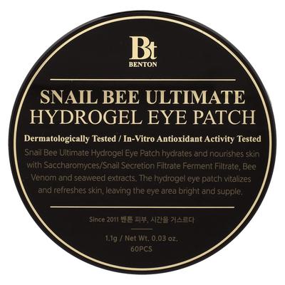 Snail Bee Ultimate, Hydrogel Eye Patches, 60 Count