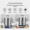 Kangbakh 304 Stainless Steel 3-Layer Steamer