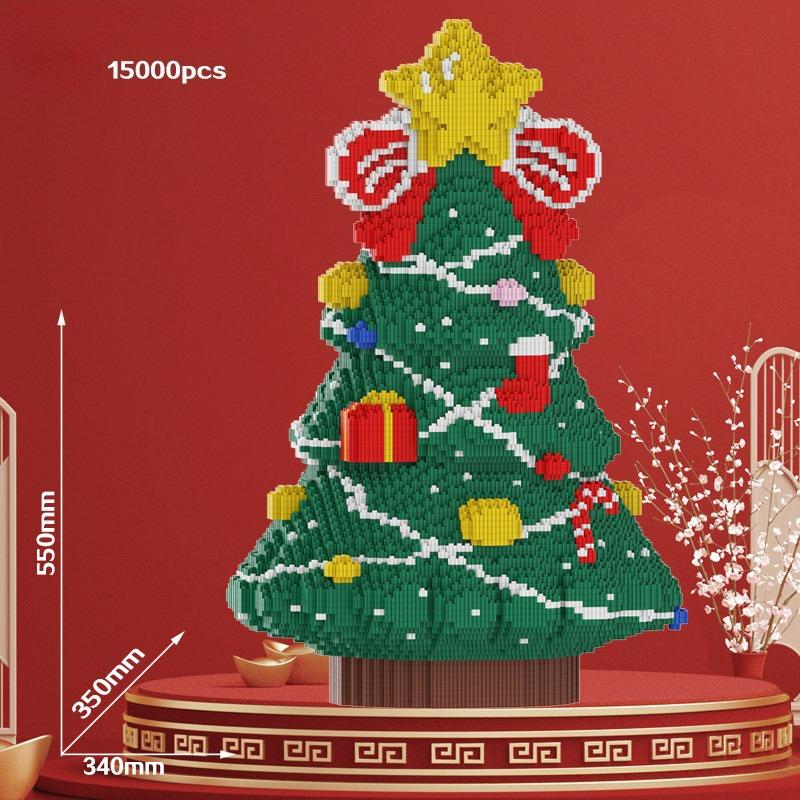 

2025 Christmas Tree Building Block Sets 15000pcs Christmas Gift Box Large Model Building Block Set for Adults Xmas Decorations 55cm