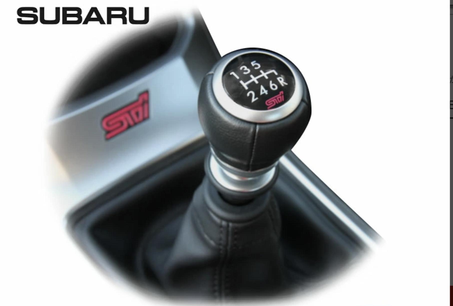 

Subaru Impreza WRX STI 6 Speed Manual Leather Gear Shift Knob ST35022ST170