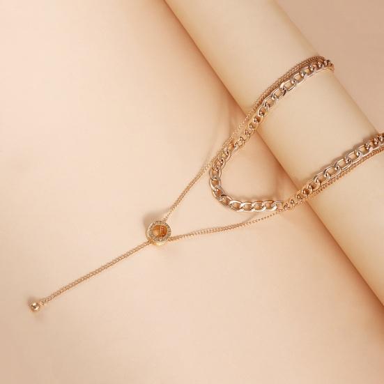 

Многослойное колье Yousheng, длинная цепочка с кисточкой, кулон, ожерелье для женщин и девочек, геометрический круг, шарик, ожерелье из бисера, подвесная цепочка, ювелирное ожерелье