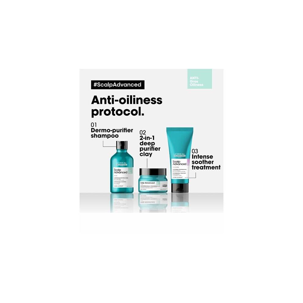 SCALP ADVANCED Shampoo & Maske 2-in-1 gegen fettige Haare, tiefenreinigende Tonerde 500 ml