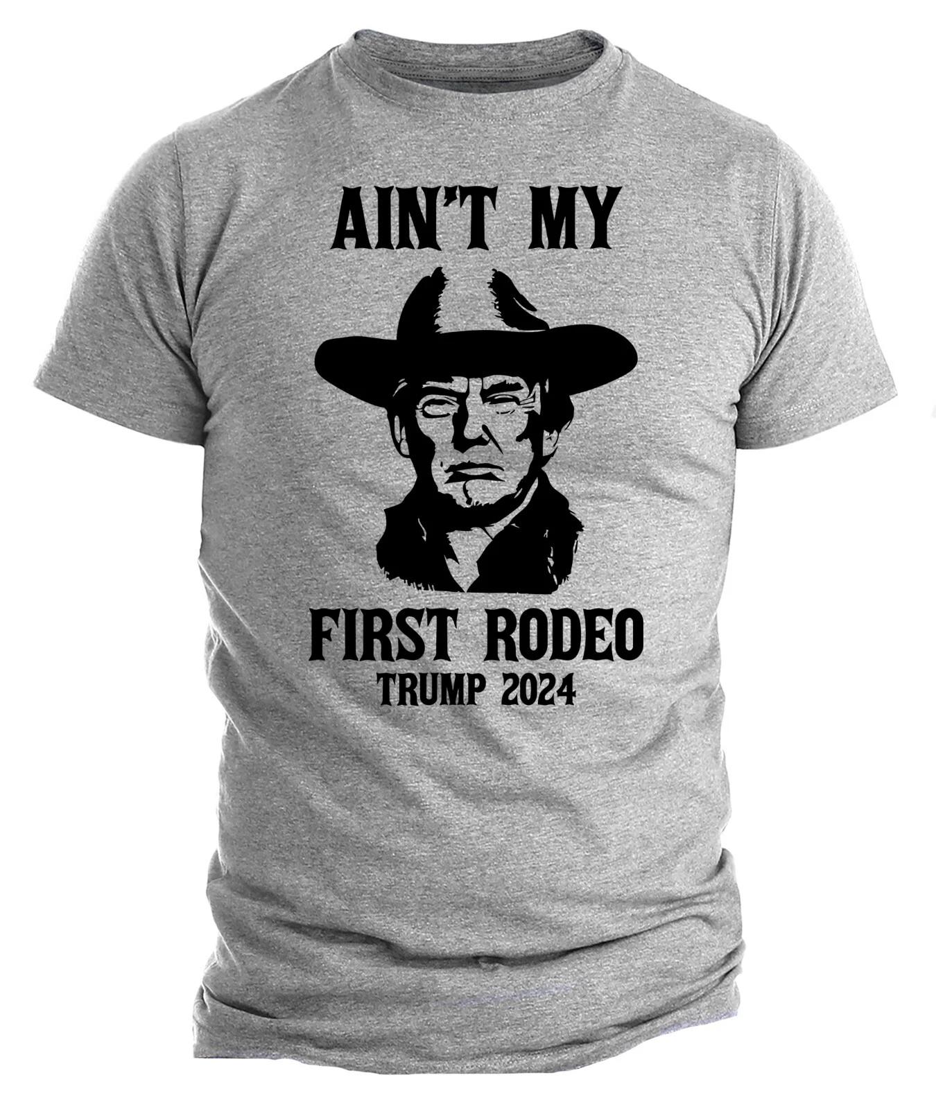 Donald Trump President Rally Shot Trump Support Rodeo MAGA 2024 Election T-T-shirt S