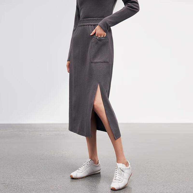 JOY SPEAKER 2025 Fall Women's Mid-Length Side-Slit Sporty Skirt