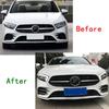 Car Front Grille Foglight Trim For Mercedes Benz A Class A180L A200L W177 AMG Line 2018- Car Fog Lamp Lights Strips Cover