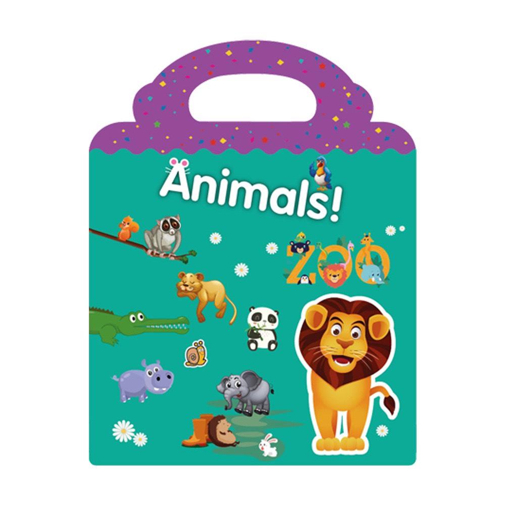Hot New Children Scene Stickers DIY Hand-on Puzzle Sticker Books Reusable Cartoon Animal Learning Cognition Toys For Kids Gifts