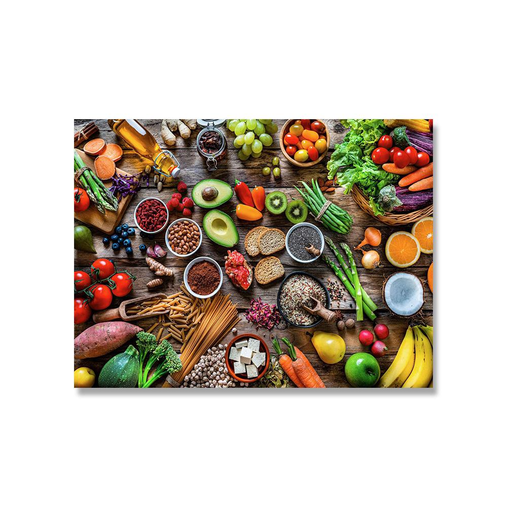 

Кухонні зерна, спеції, ложка, перець, їжа, картини, настінні картини, картини на полотні, плакати для сучасної кухні Hoem, настінні фотошпалери Куадрос 21x30cm No Framed