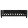 Vidaxl Sofa Z Materacem Do Spania, Czarna, 100X200 Cm, Tkanina
