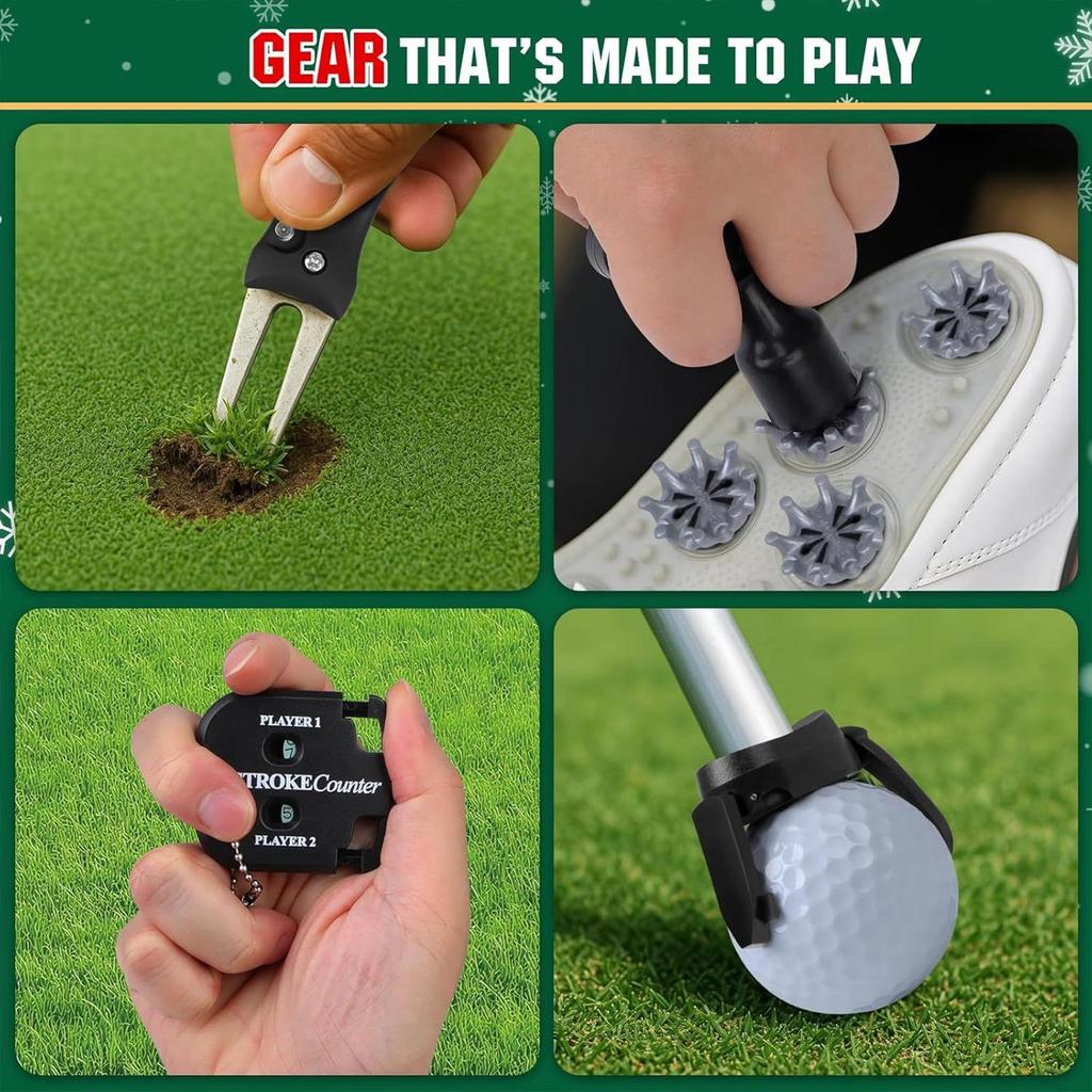 Golf Advent Calendar 2025, 24 Day Golf Ball Advent Calendar with Novelty Gifts, Sports Advents Calendar for Golfs Enthusiasts