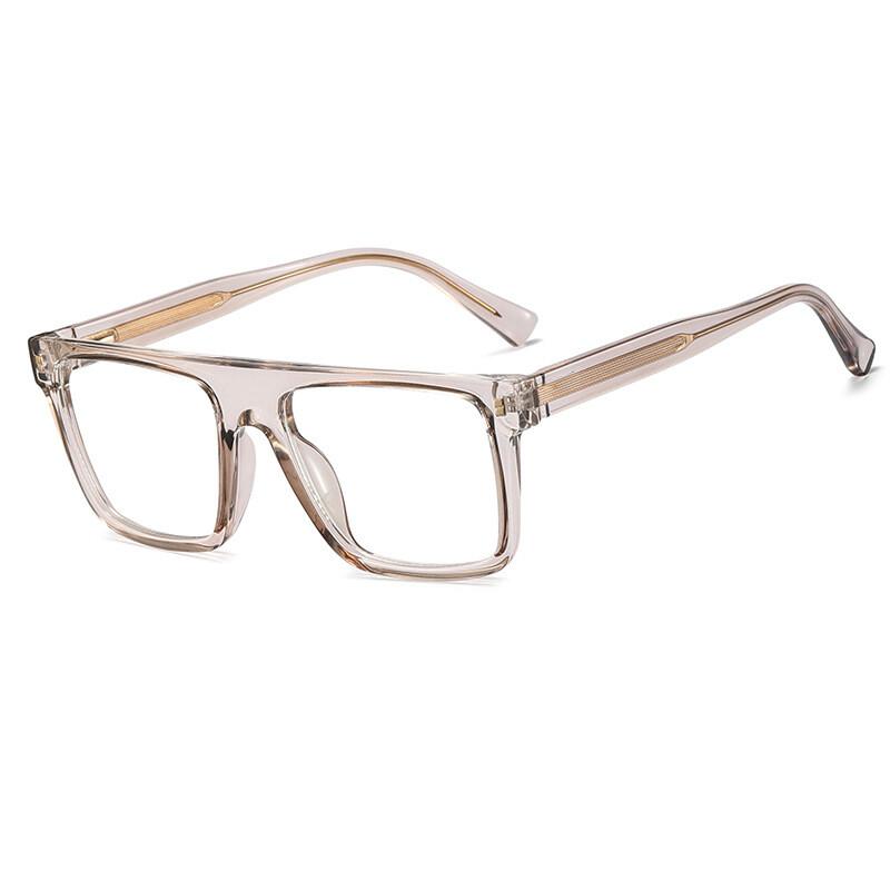 Fashionable Black Square Anti Blue Light Reading Glasses Spring Leg TR90 Presbyopia Glasses Customizable 0 to +600