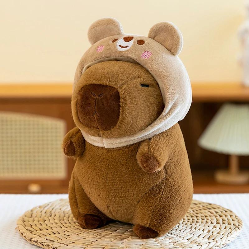 22cm Capybara Plush Toy - Cute Simulation Capibara Stuffed Animal Soft Doll Anime Fluffy Gift for All Ages