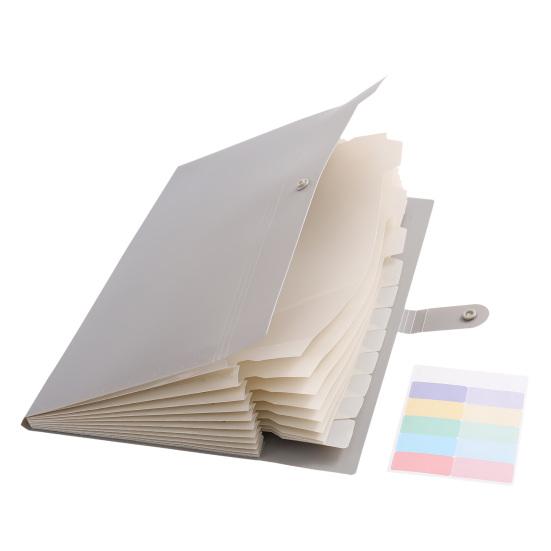 Thickened PP File Folder Expanding Folder, Waterproof A4 Letter Size Document Compact Organizer Organizer, Portable Receipt for School And Office