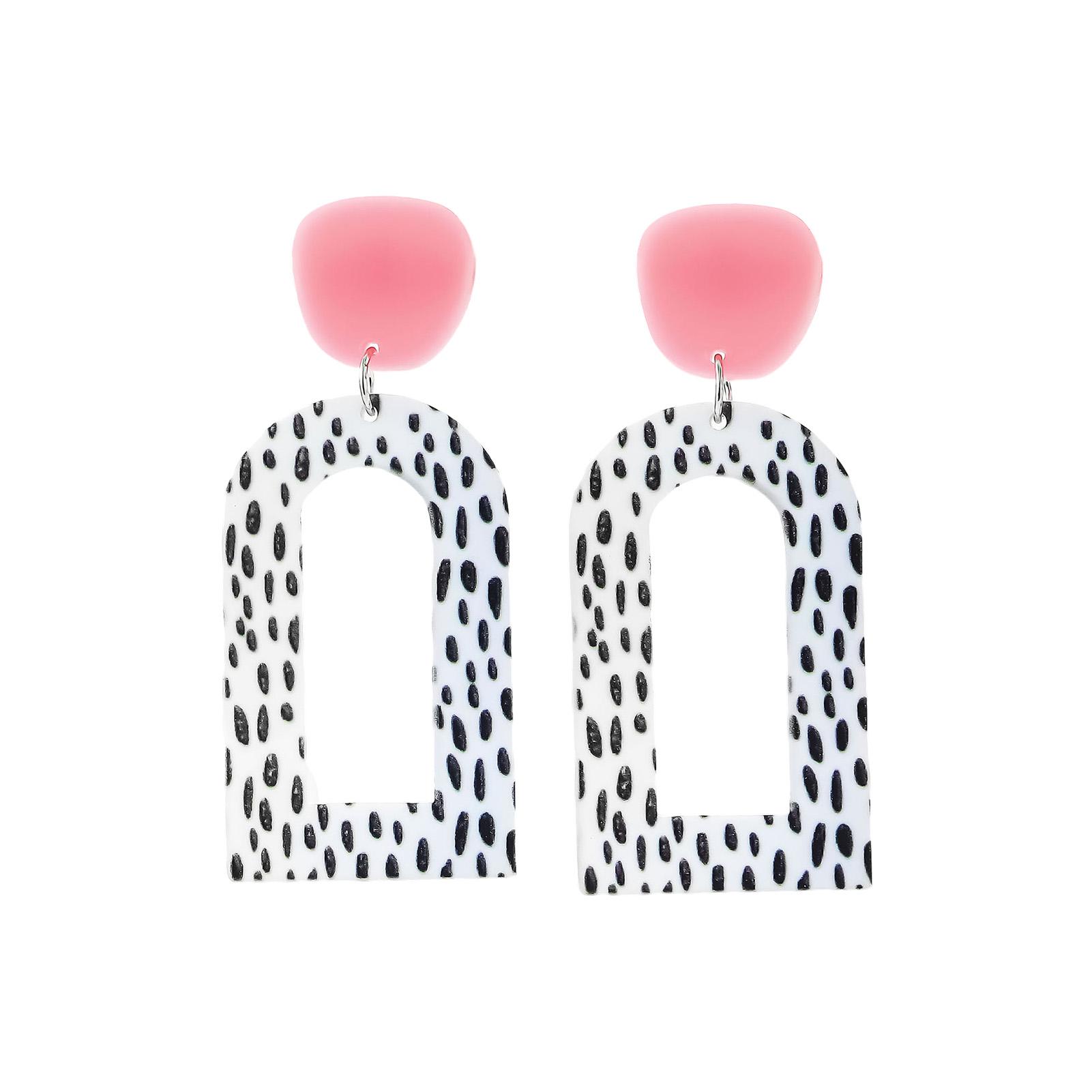 

Dopamine Dangle Earring For Women Sweety Colored Flower Geometric Pendant Earrings Sunflower Earrings Jewelry Ear Accessories