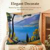 Art DDavid Hockney Cushion Cover Natural Linen Organic Fabric DoubleSided Printing Sofa Home Decor Gift Pillow Case