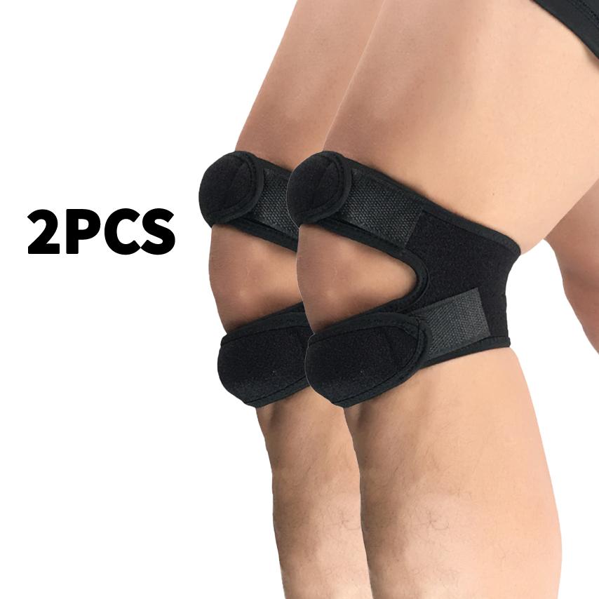 1PC Pressurized Knee Wrap Sleeve Support Bandage Pad Elastic Braces Knee Hole Kneepad Safety Basketball Tennis Cycling Knee Pads
