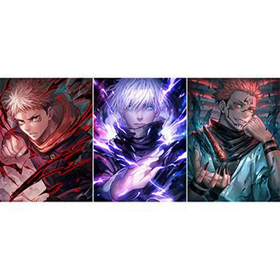 Jujutsu Kaisen Plakat Anime 3D Gradientowy Stereoskopowy [Zawiera Wersję One Piece]