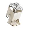 Rotating Multi-functional Countertop Knife & Chopstick Storage Rack with Integrated Draining