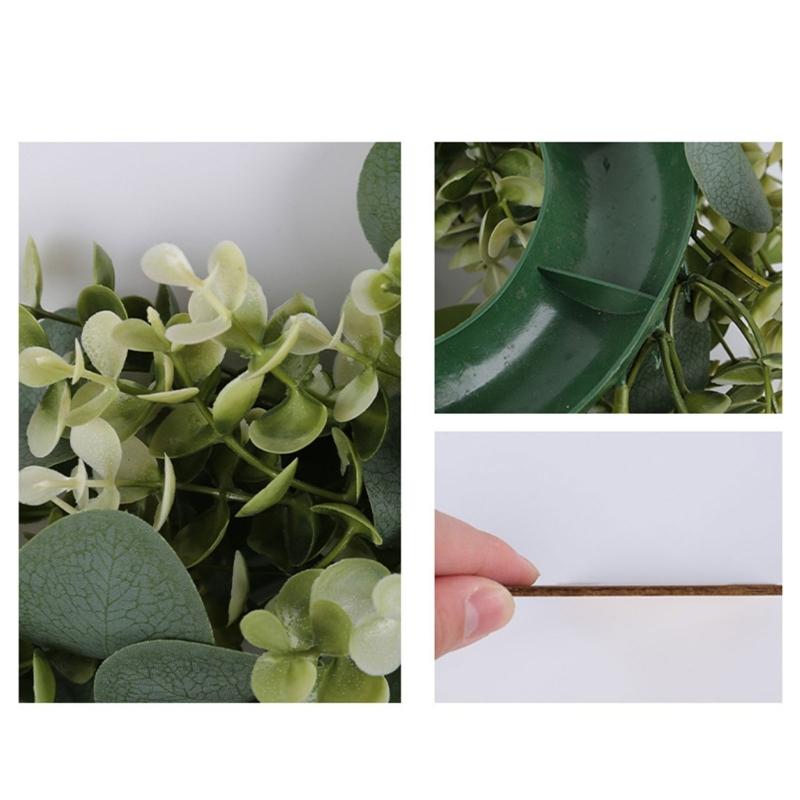 Home Letter with Wreath Farmhouses Decors Wood Decorative Sign for Bedroom Livingrooms Entryways Kitchen Housewarming