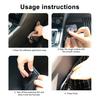 20 Pairs Heavy Duty Fastener Tape Self Adhesive Interlocking Strip Damage-Free Multifunction Car Foot Mat Carpet Fixing Sticker